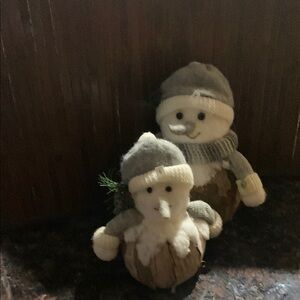 Cozy Snowman Holiday Decor Set